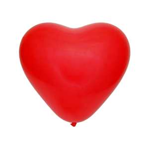 Luftballons 'Herz', rot, Ø25cm, 50 Stk.