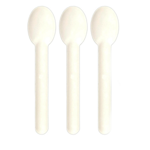 Löffel aus Bagasse, naturweiß, 15.5cm, 100Stk.