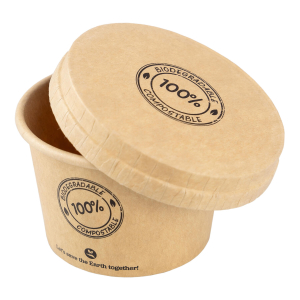 Dressingbecher mit Deckel aus Karton 60ml, Ø62mm 50 Stk.