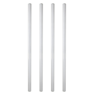 Trinkhalme aus Glas, transparent, Ø9mm, 24cm, 50 Stk.