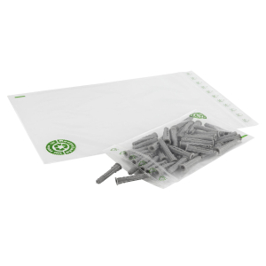 Druckverschlussbeutel 40 x 60 mm, 50 my, aus min. 30% recyceltem LDPE (rLDPE), 100 Stk.