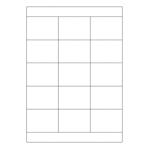 Etiketten Labels selbstklebend weiß 70 x 50.8mm auf DIN A4, 1500 Stk.