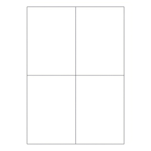 Etiketten Labels selbstklebend weiß 105 x 148.5mm auf DIN A4, 400 Stk.