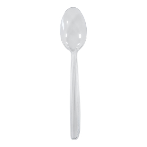 Löffel Mehrweg spülmaschinengeeignet PS 18cm transparent, 50 Stk.