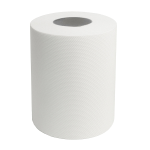 Papierhandtuchrolle 19cm für Innen und Außenabwicklung 2 lagig aus 100% Cellulose, 6 Stk.