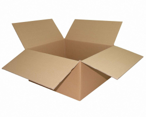 Faltkarton 500x450x(200)-250mm mit variabler Höhe 2-wellig braun
