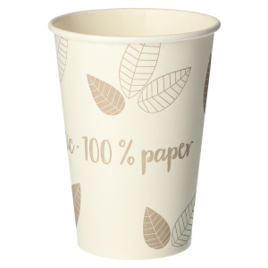 Trinkbecher Coffee to Go für Heißgetränke, unbeschichtet, taupe, 180ml, 80 Stk.