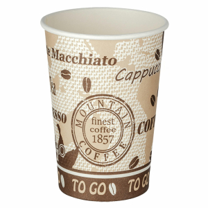Automatenbecher Kaffeebecher 80mm Ø 'Coffee Mountain' 300 ml 75 Stk.