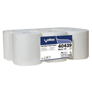 Celtex Rollenhandtuch weiss 2-lagig 6 Rollen á 140m, 20 cm breit