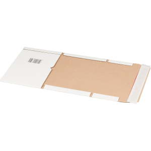 Universalverpackung 217x155mm bis 60mm Höhe Selbstklebeverschluss Aufreißfaden A5 weiß