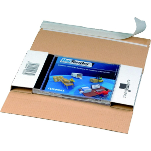 Media-Pac für 1-3 CDs oder 1-2 DVDs in weiß 192x145mm