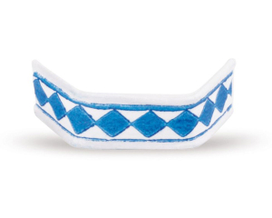 U-Clips VerschlussClips Beutelverschlüsse 33 mm Blau-Weiss Papier, 1000 Stk.