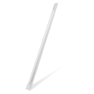 Strohhalme Trinkhalme aus Papier weiß einzeln gehüllt 25cm Ø 8 mm 100 Stk.