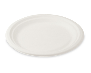 Grillteller Fleischteller rund aus Zuckerrohr Bagasse Ø 22 cm, 50 Stk.