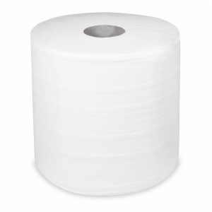 Industrie-Putztuchrolle glatt Tissue 2-lagig Ø 27 x 26cm x 304m weiß, 2 Stk.