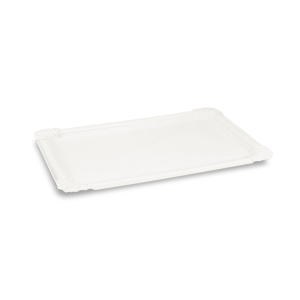 Pappteller aus Frischfaser 14x 20,5 cm fettdicht weiß, 10 Stk.