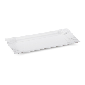 Pappteller aus Frischfaser 14 x 7 cm fettdicht weiß, 250 Stk.