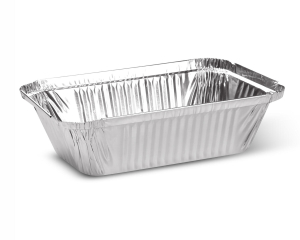 Aluschale Menüschale für Pastagerichte 660ml 186x137x49mm, 100 Stk.