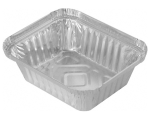 Alu-Servierschale Aluschale Grillschale 470ml, 145x120x41mm, 10 Stk.