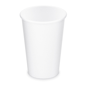 Heiß- und Kaltgetränkebecher Pappbecher weiß 250ml 330ml, Ø 80mm,10 Stk.