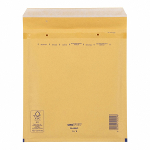 AROFOL CLASSIC Luftpolstertasche 5/E-15, 220x265mm, für B5+, braun